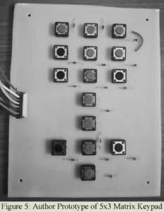 diy 5x3 matrix keypad for arduino