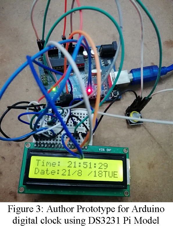 author prototype of arduino digital clock using ds3231