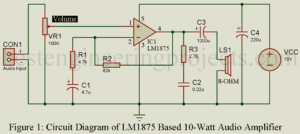 10 watt audio amplifier circuit