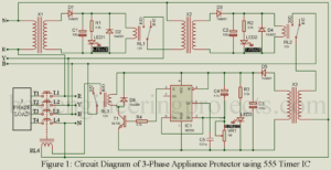 three phase surge protector circuit