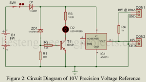 precision voltage reference circuit diagram