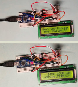 author prototype of Arduino Based Caller ID for Bike