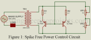 spikes free power control circuit