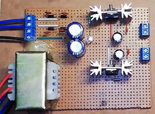 author prototype of noise free power supply unit