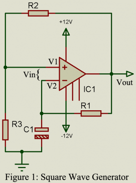 Square Wave Generator using 741 IC