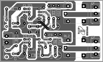 component side pcb of dual timer