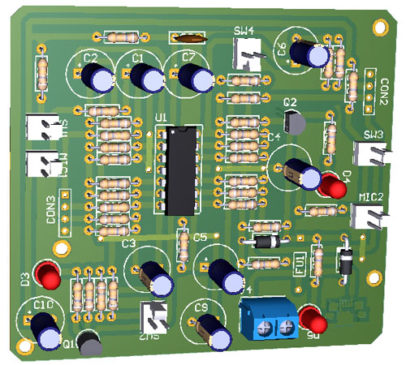 3d view of pcb