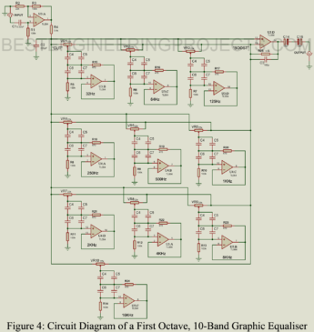 10 Band Graphic Equalizer Circuit