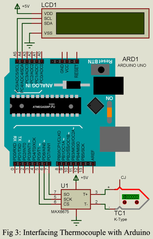 circuit diagram of arduino thermocouple interface