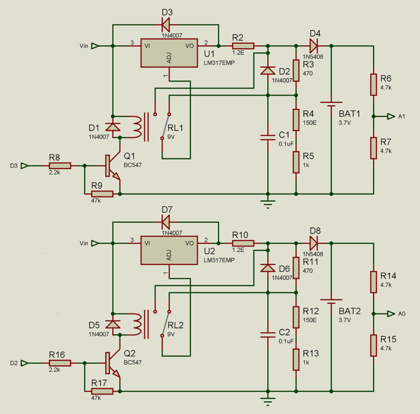 battery charger arrangement