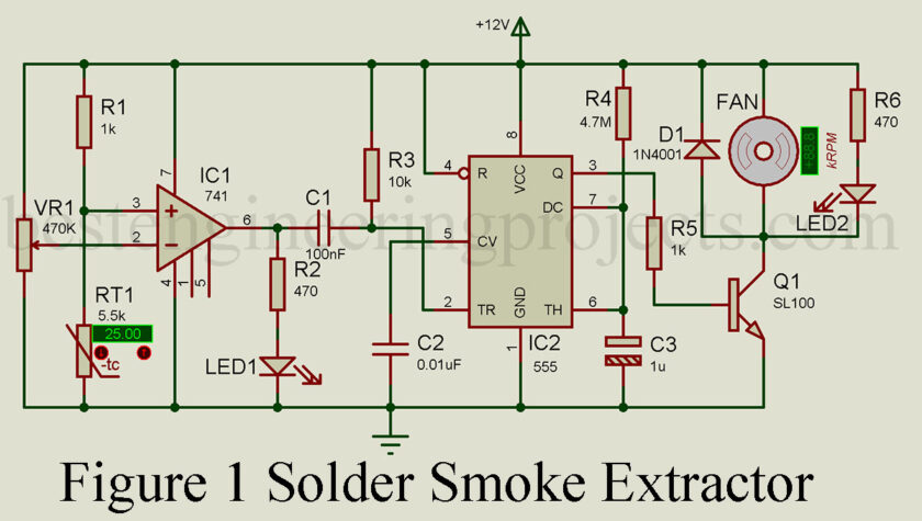 solder smoke extractor circuit