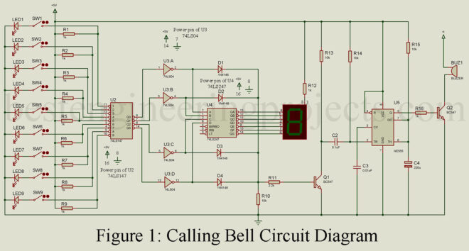 Calling Bell Circuit Diagram