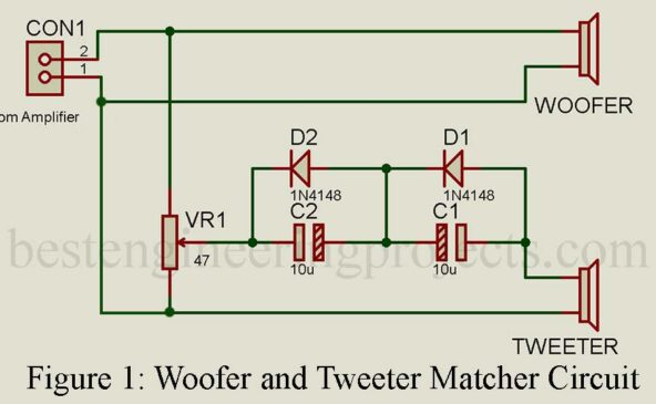 woofer and tweeter matcher circuit diagram