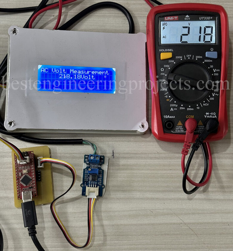 author prototype of ac voltage measurement using arduino
