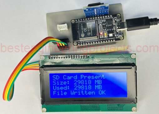 ESP32 and SD card Interfacing with LCD