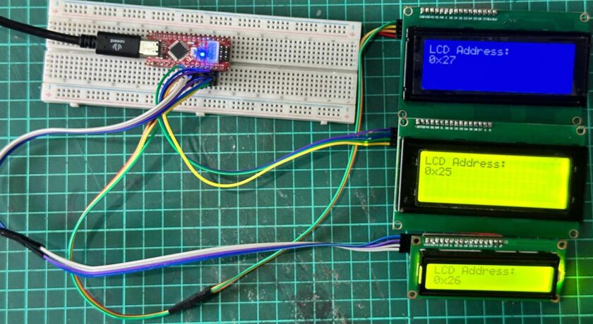 interfacing multiple i2c lcd with arduino